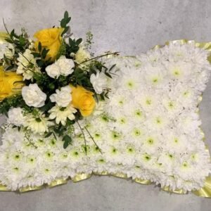 Yellow & White Pillow