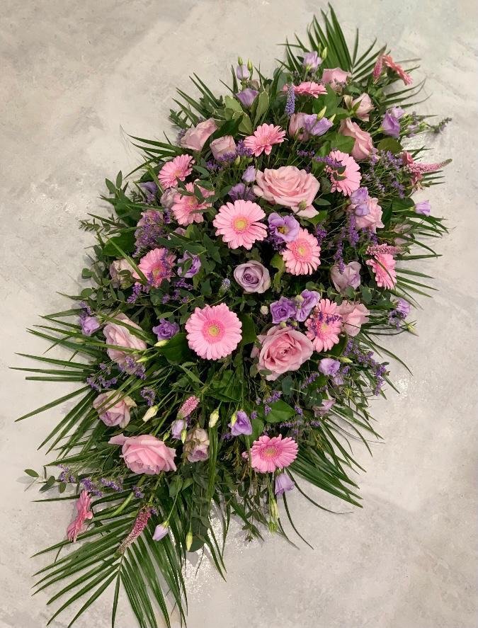 Pink & Purple Casket Spray
