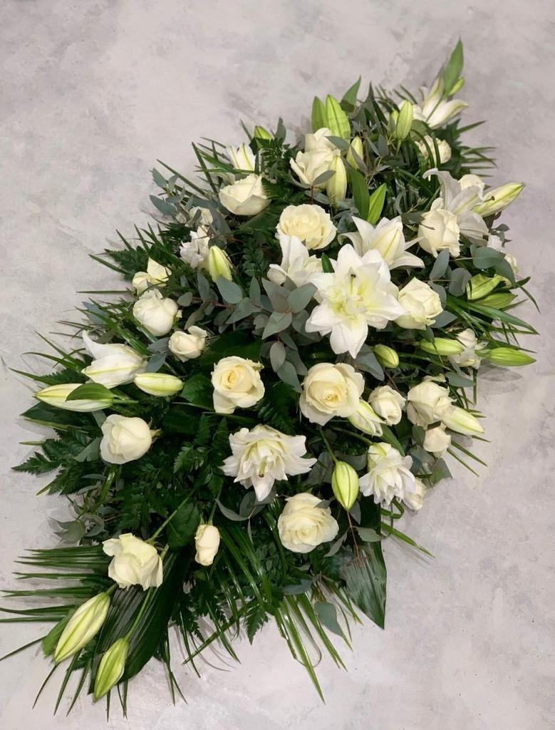 Rose & Lily Casket Spray