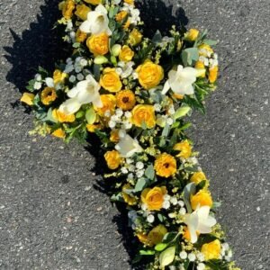 Loose Yellow & White Cross
