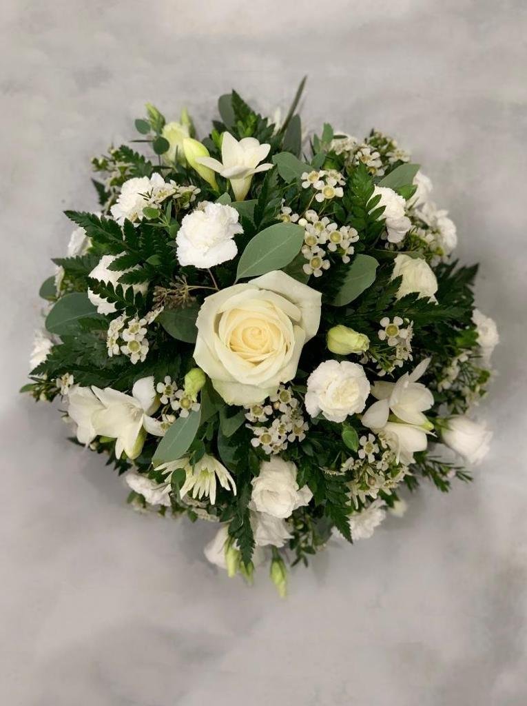 All White Posy