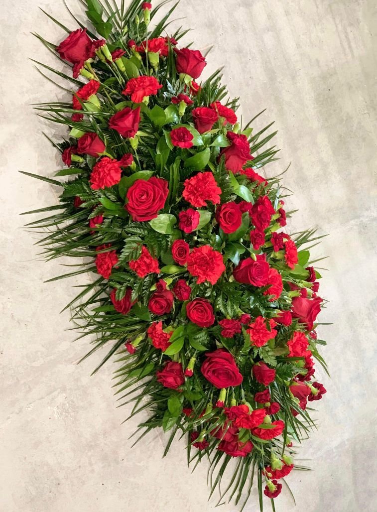 Rose & Carnation Casket Spray
