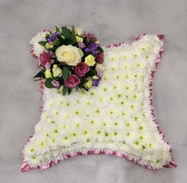 Pink & White Cushion
