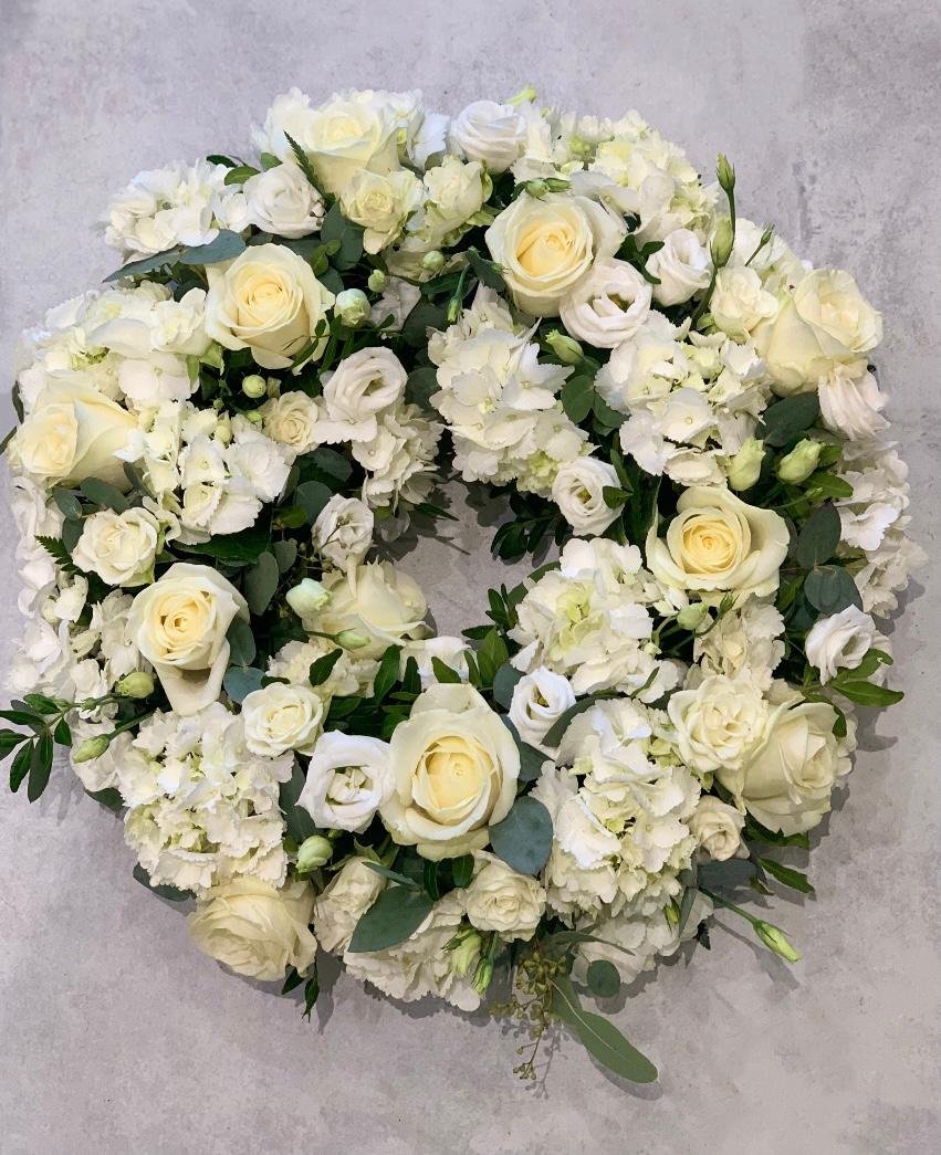 All White Wreath